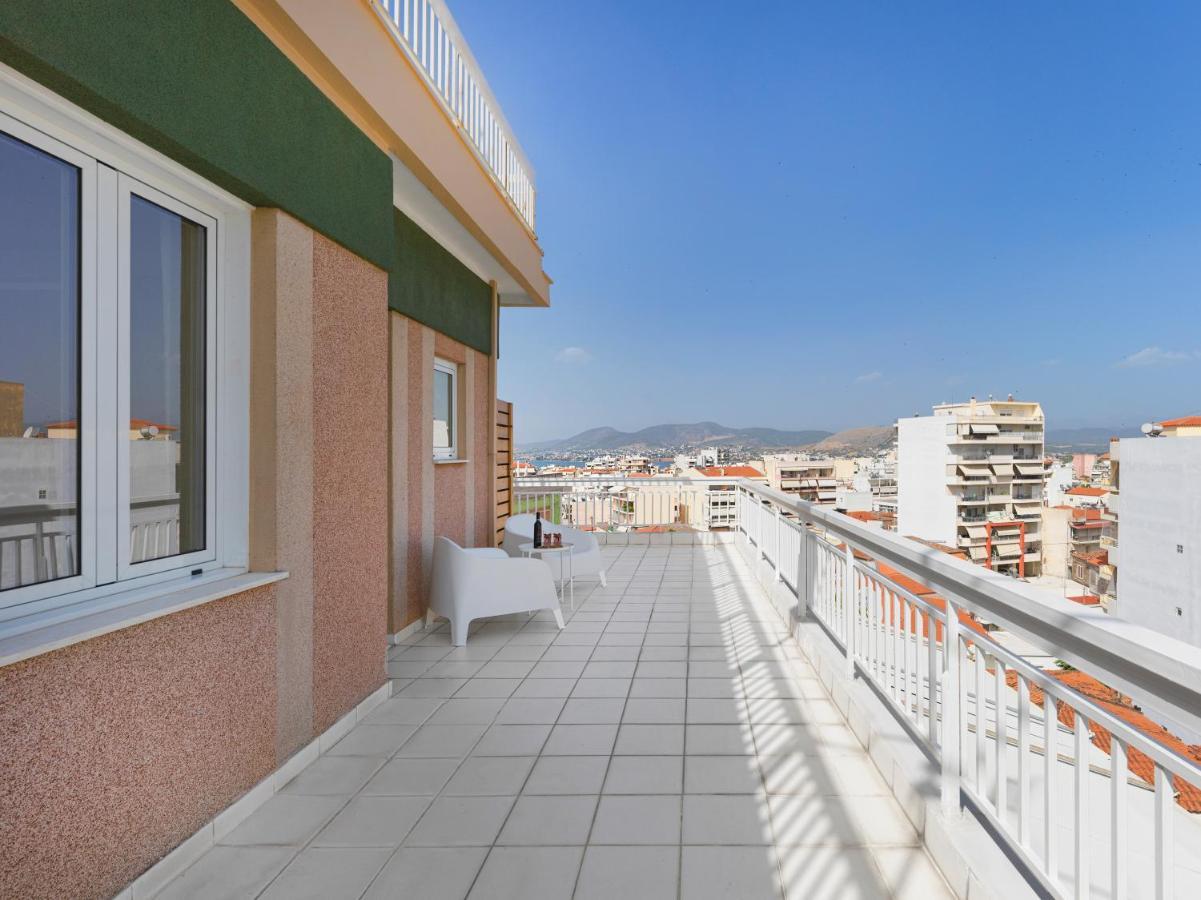 Modern Penthouse Overlooking Halkis Chalkida Exterior foto
